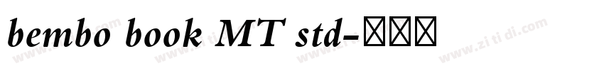 bembo book MT std字体转换